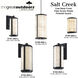 Great Outdoors Salt Creek LED 13 inch Coal Outdoor Pendant